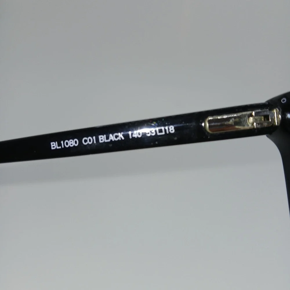 Balmain BL1080 C01 Unisex Eyeglasses Frame Black Cat Eye Full Rim 53-18-140 mm